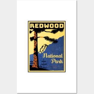 Redwood National Park California Vintage Posters and Art